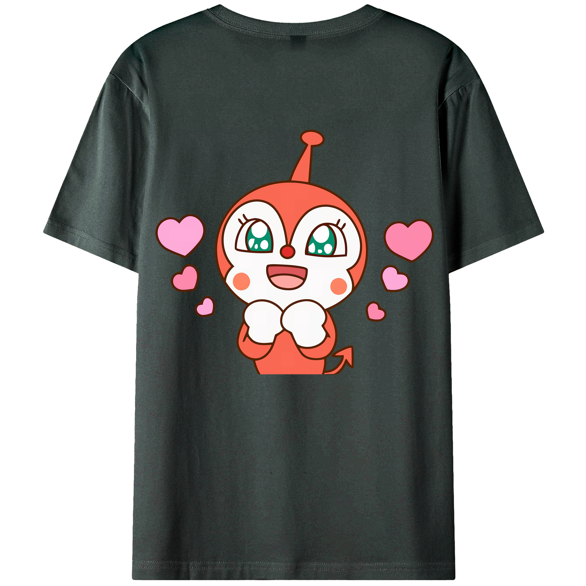 （画像用） アンパンマン Anpanman 綿100％ メンズ半袖Tシャツ（バックプリント） 通気性